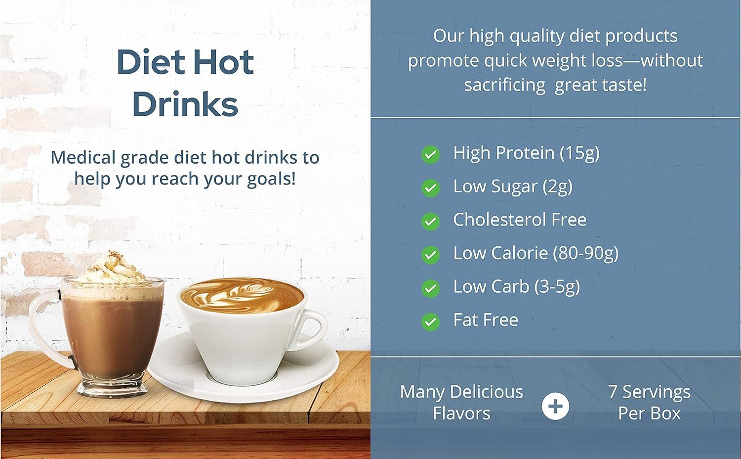 NutriWise Marshmallow Hot Chocolate Healthy Diet Drink High