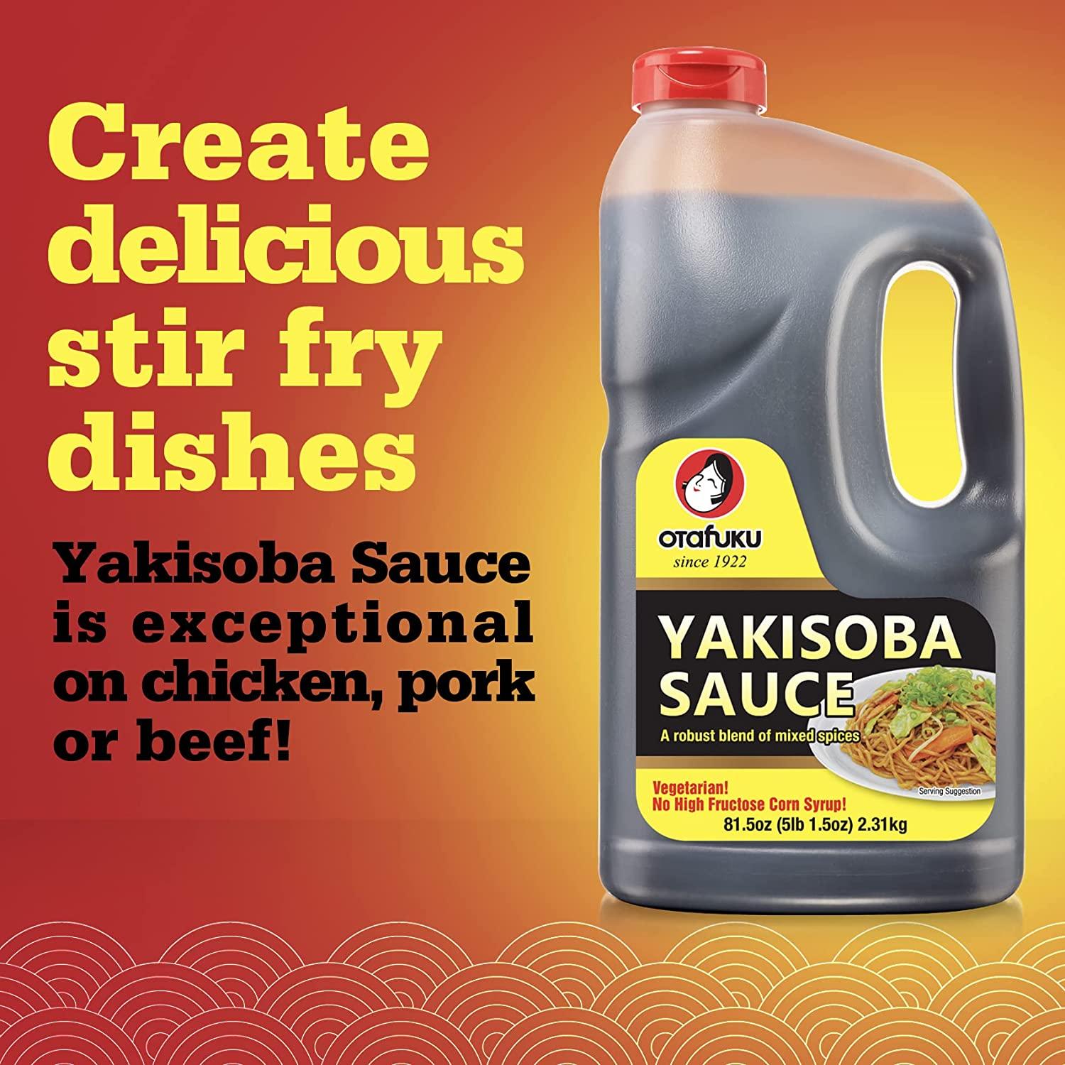 Otafuku Yakisoba Sauce for Japanese Stir Fry Noodles, GlutenFree