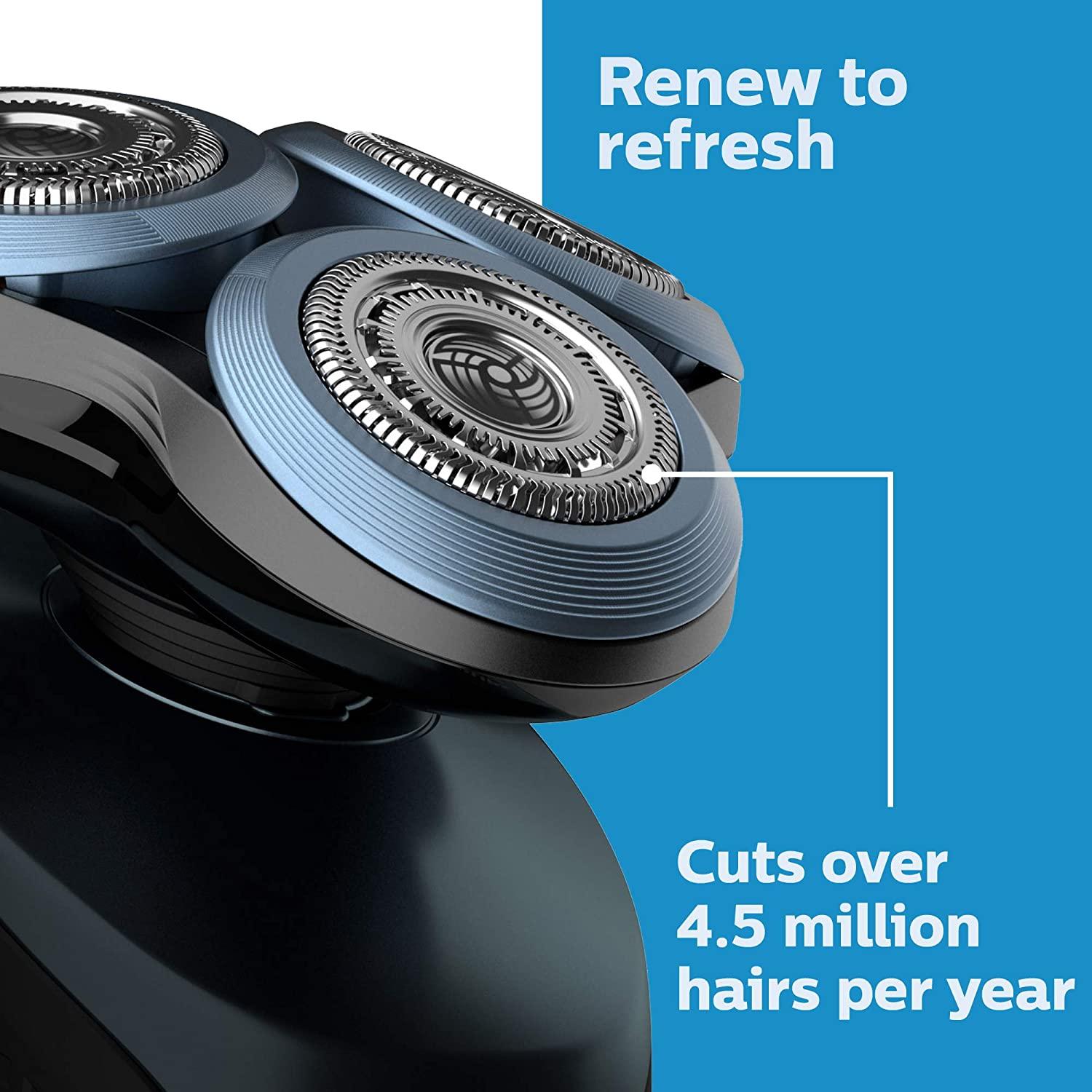 Philips Norelco Replacement Head for Series 6000 Shavers, Black, 1 Count