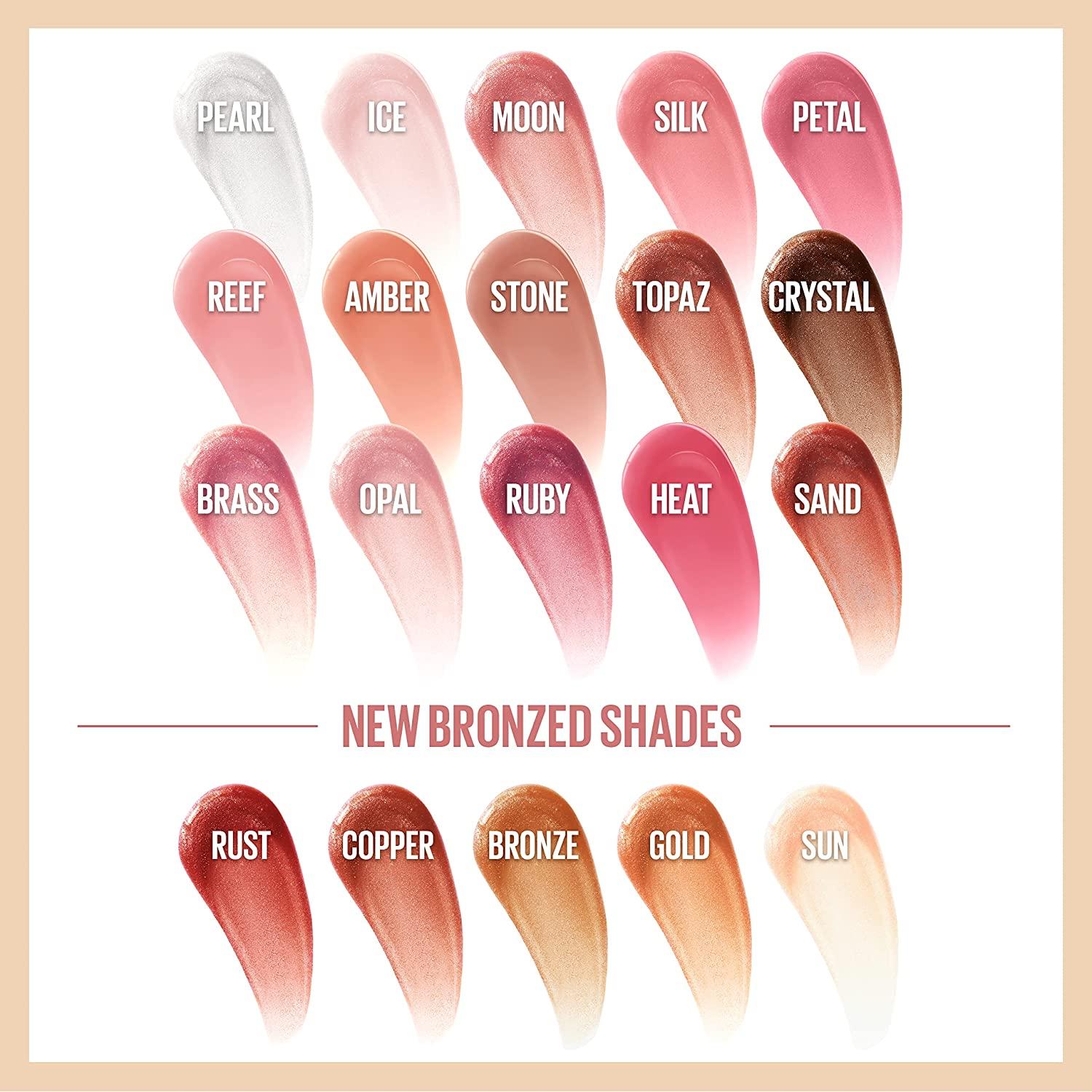 Maybelline Lifter Gloss 008 Stone Hyaluronic Acid Lip Gloss (0.18 fl oz)