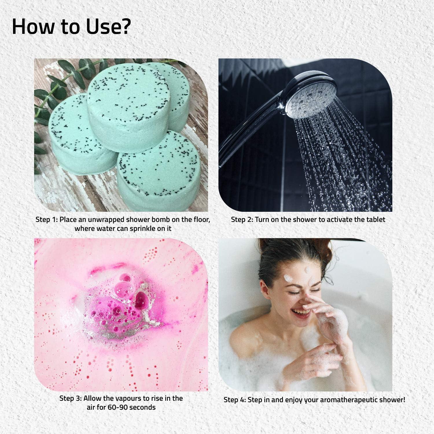 Phlox Shower Bombs Natural Vegan & No Gluten Shower Steamers Beauty