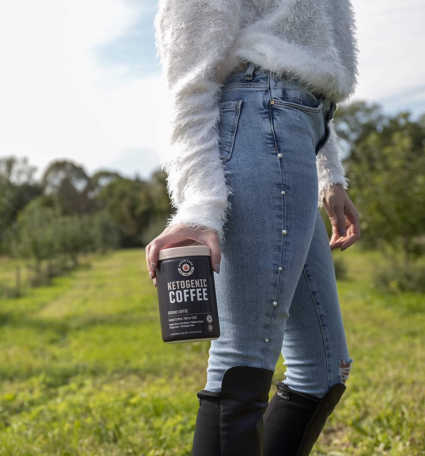 Rapidfire Ketogenic Fair Trade Instant Keto Coffee Mix Supports Energy Metabolism Weight Loss