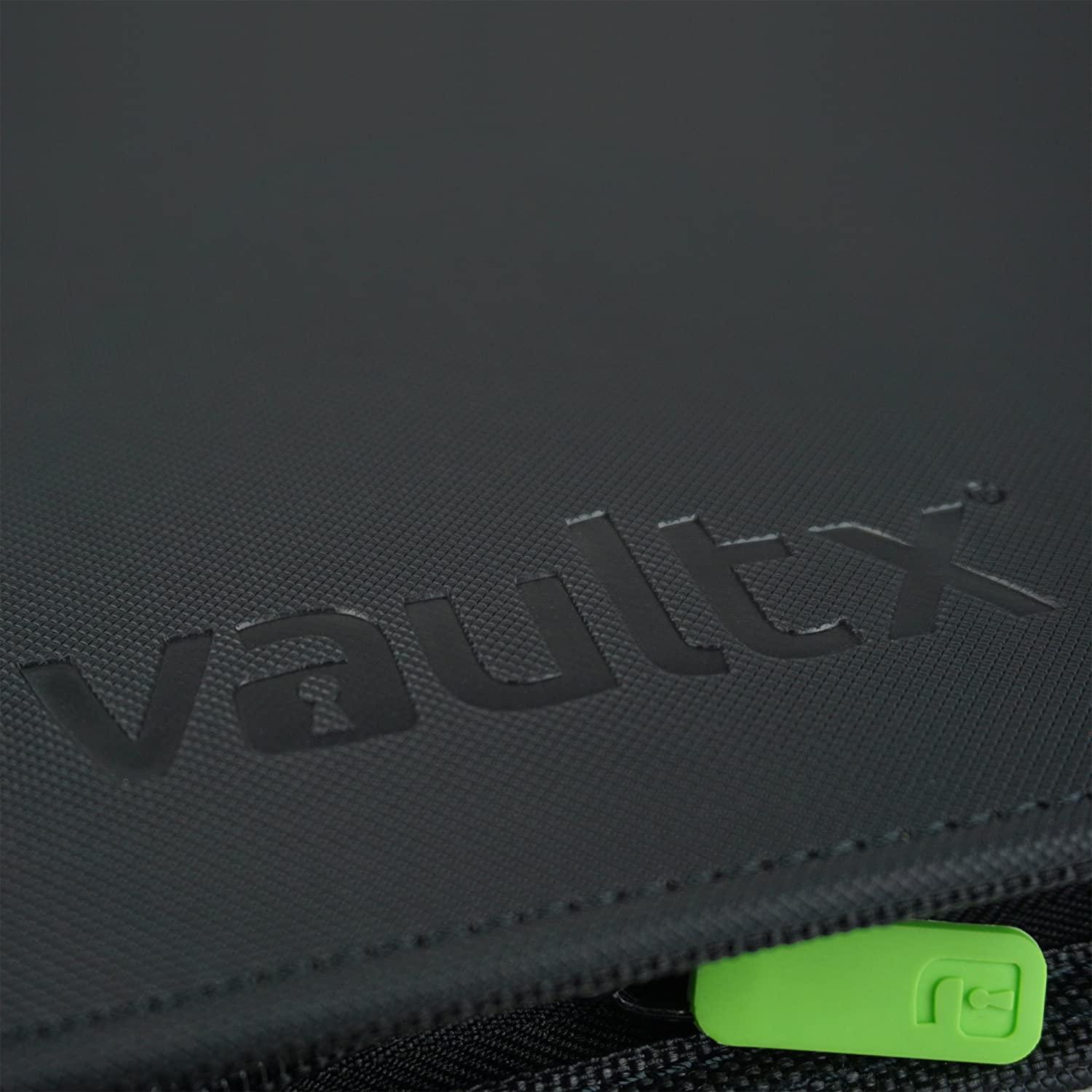 Vault X Premium Exo-Tec Zip Binder - 9 Pocket Trading Card Album Folder -  360 Side Loading Pocket Binder for TCG Black