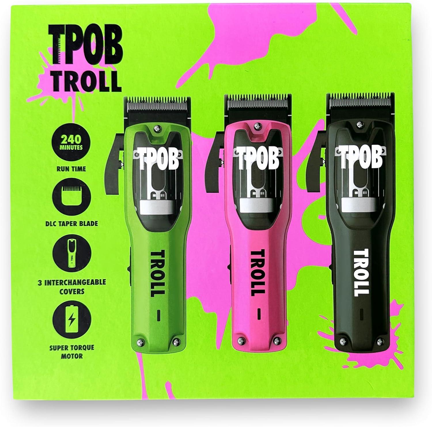 TPOB Troll Professional Barber Clipper - 6800 RPM Torque Motor DLC