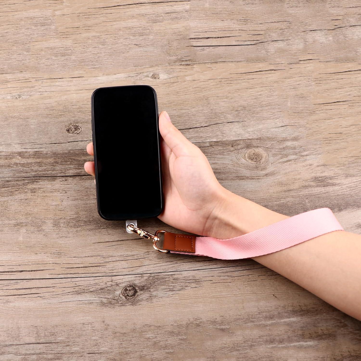 beemorita Cell Phone Wrist Strap Boho Pink Wrist Lanyard for Keys  Hands-Free Cute Keychain Wristlet for Women Girls Key Chain Keyring Lanyard  with Phone Pad