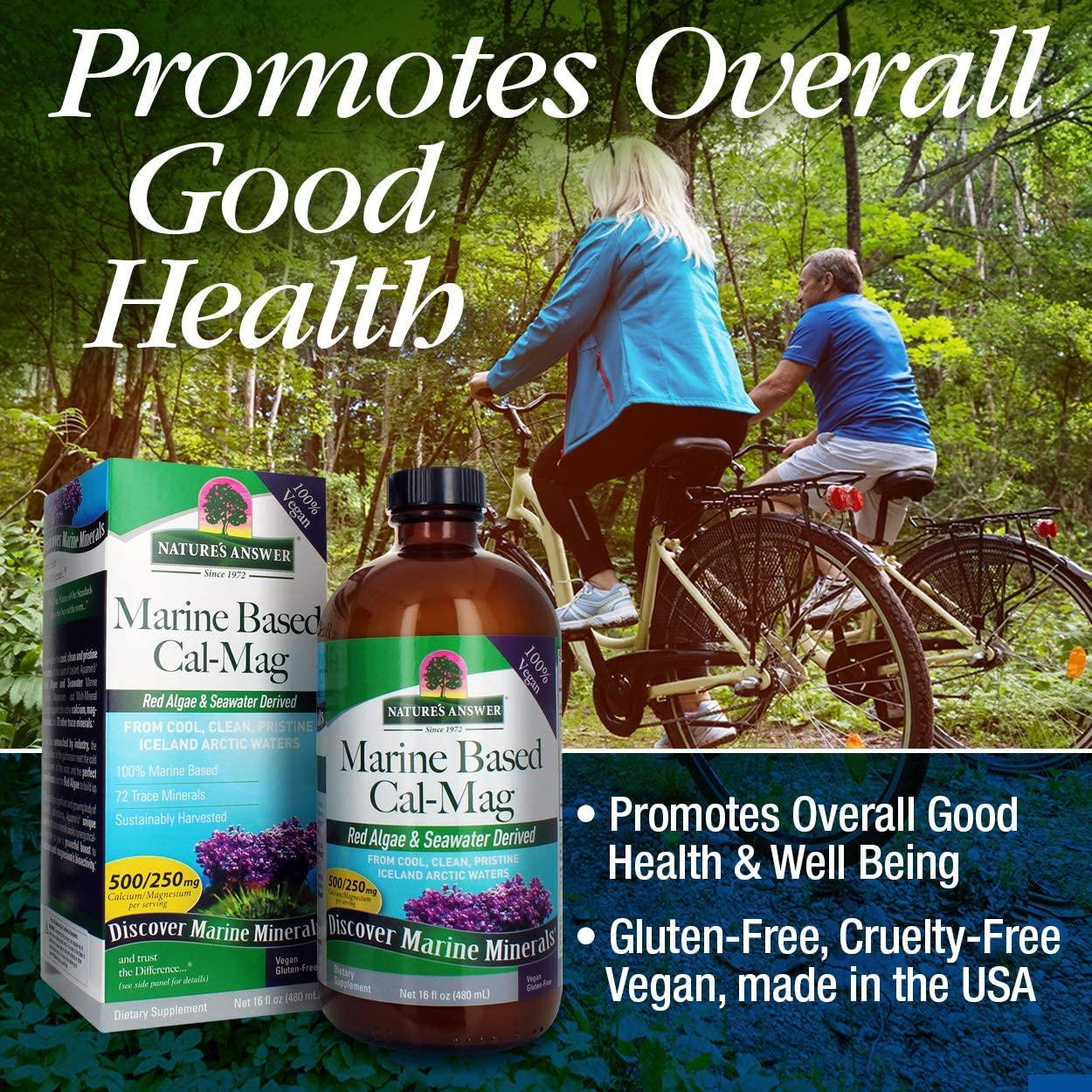 Nature's Answer Marine Based Calcium Magnesium, Vanilla Cream, 16Ounce