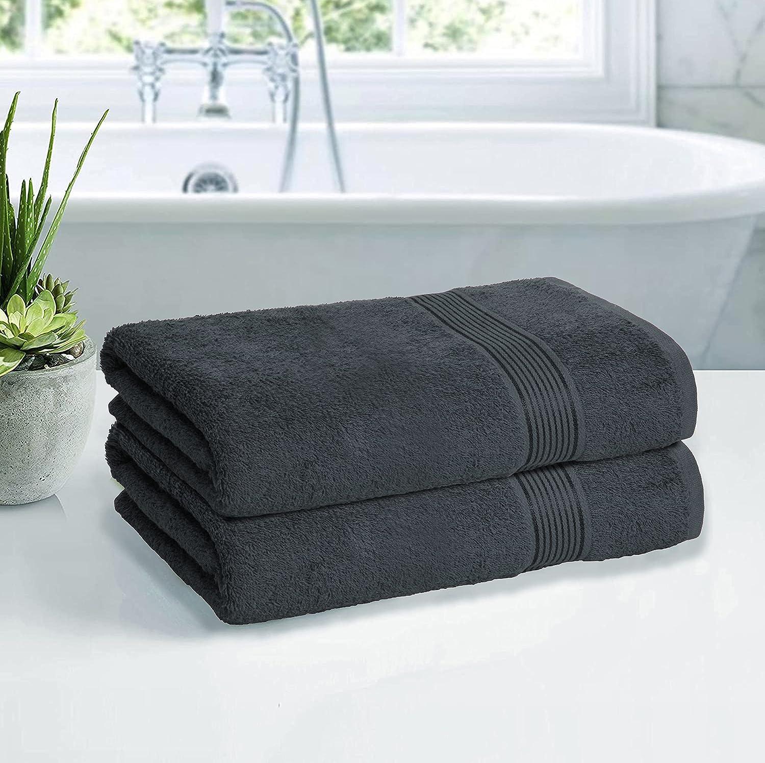 Belizzi Home Cotton 2 Pack Oversized Bath Towel Set 28x55 inches