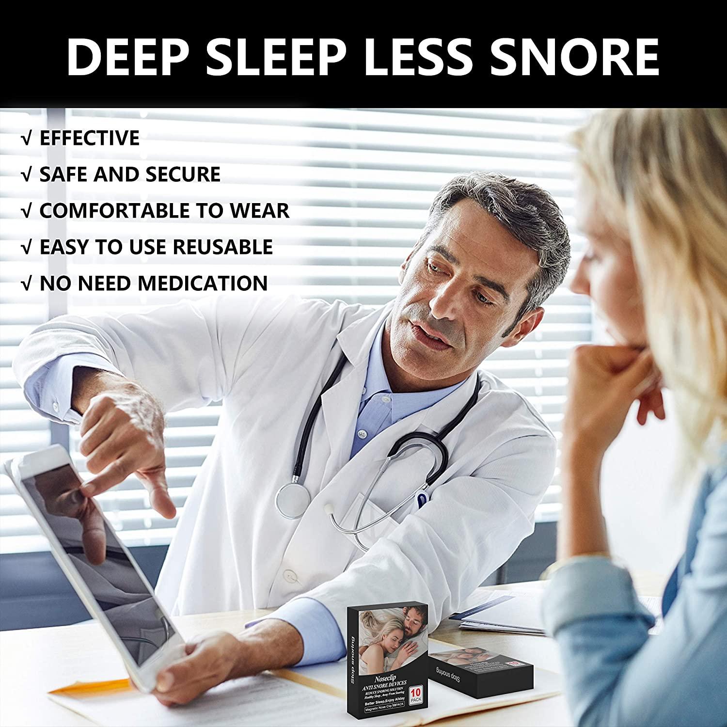 Snoring Solution,2 Nose Clips,8 Nasal Dilators Silicone Nasal