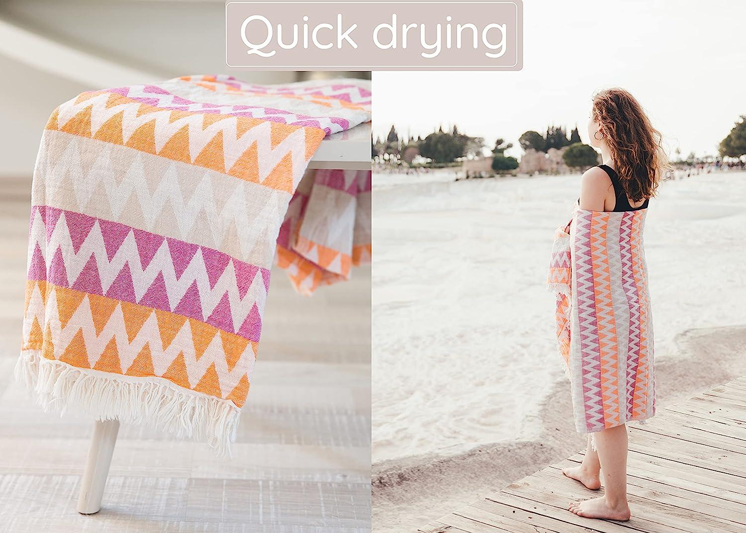 Mebien touche de la nature Turkish Towels Beach Towels Oversized