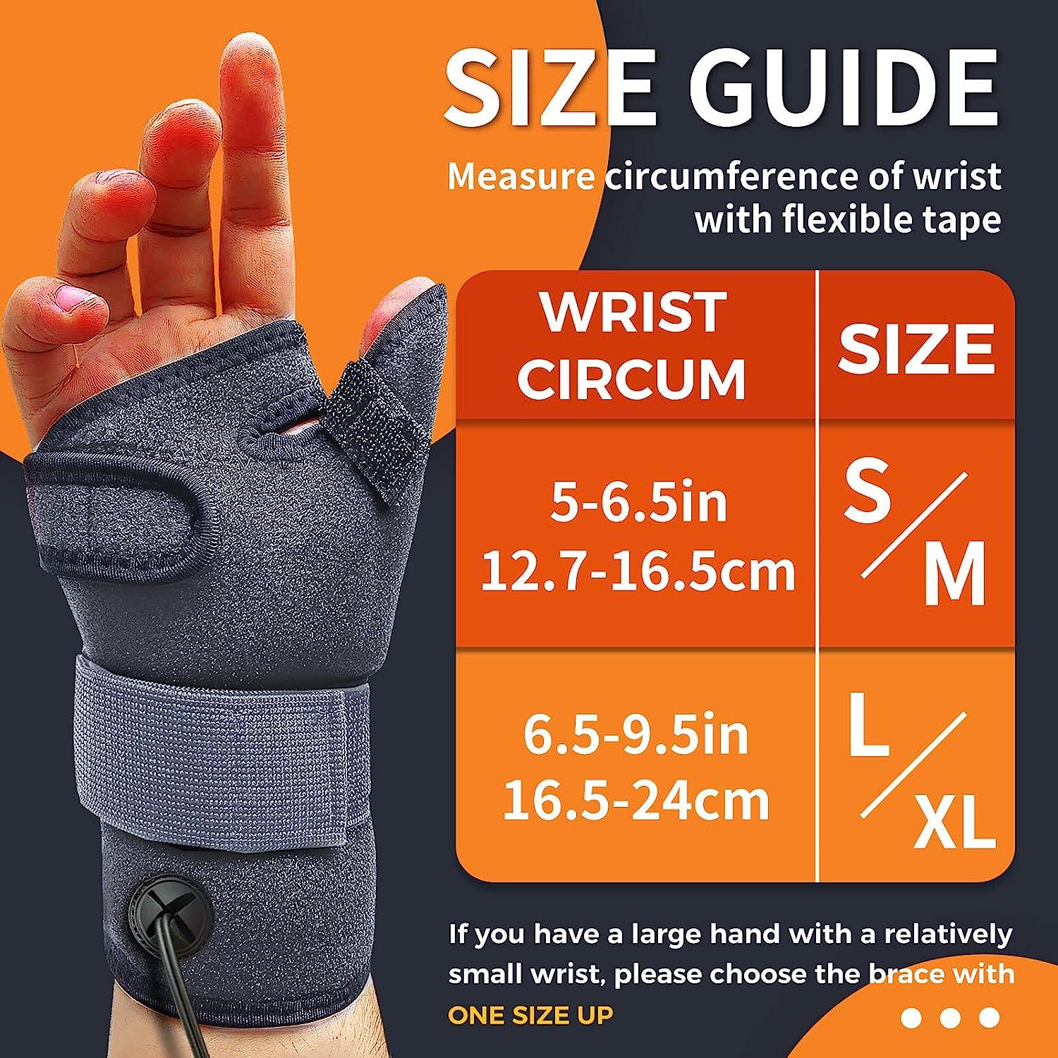 Wrist Thumb Brace Heating Pad for Arthritis and Carpal Tunnel Relief