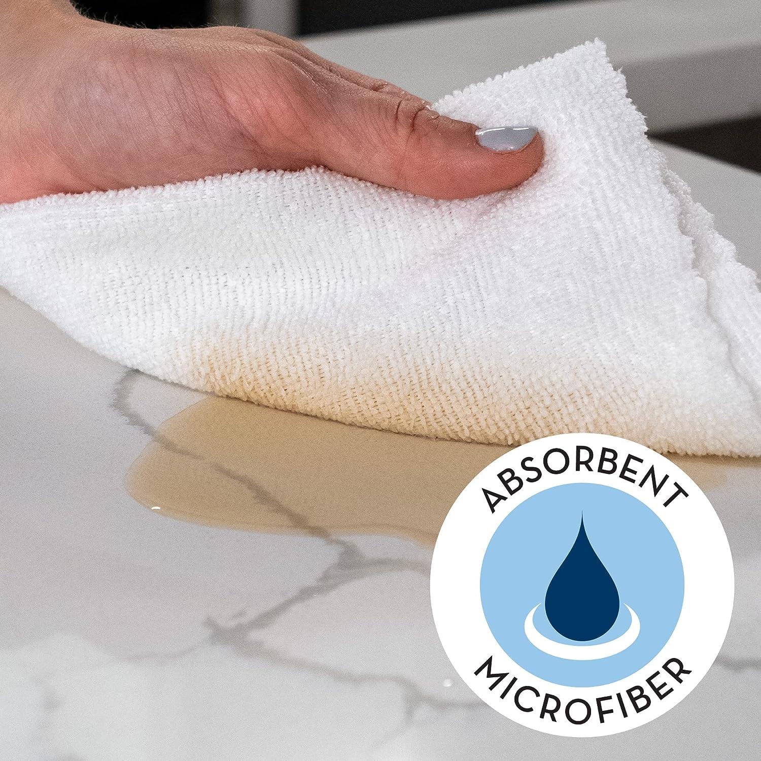 Microfiber Cleaning Cloth: Kitchen Cloth bulk-pack Reusable Color-coded  Streak-free Professional-grade Zero-waste 