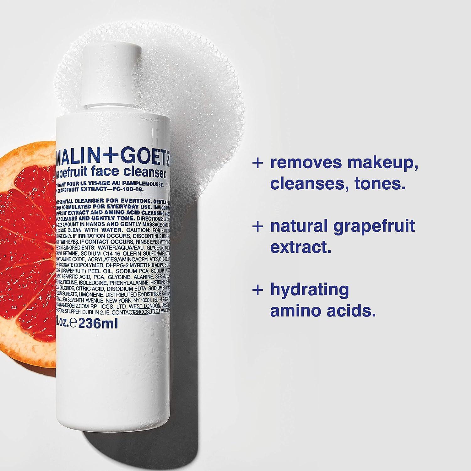 Malin + Goetz Essential Grapefruit Face Cleanser 8 Fl oz