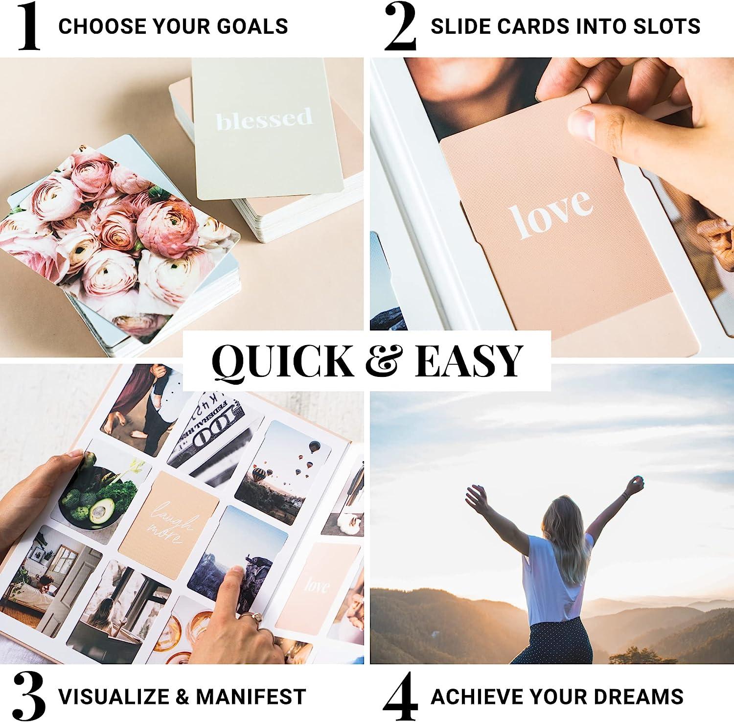 Bookish Items Daily Dopamine Vision Board Kit For Ambitious People- Foldable Mood & Dream Board For Junk Journal Supplies