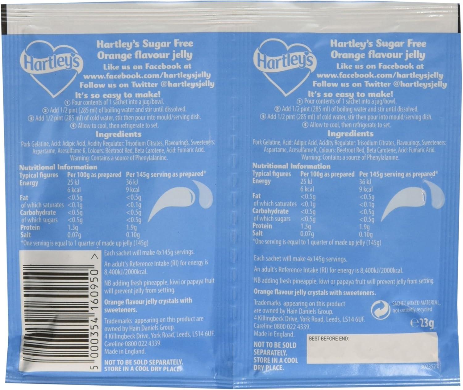 Hartleys Sugar Free Orange Jelly 23g