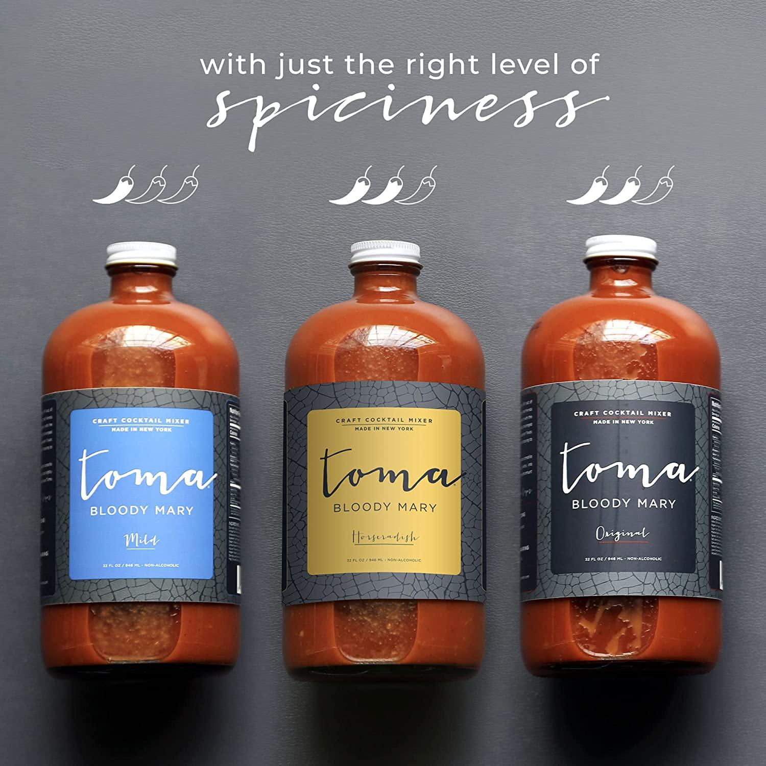 Tomato Bloody Mary Mix with Horseradish GlutenFree, Vegan, Low Carb, KetoFriendly Premium