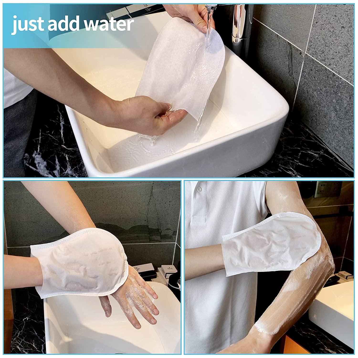 HYGIENJOY Rinse Free Bath Wipes (25 Count) Disposable No Rinse Body