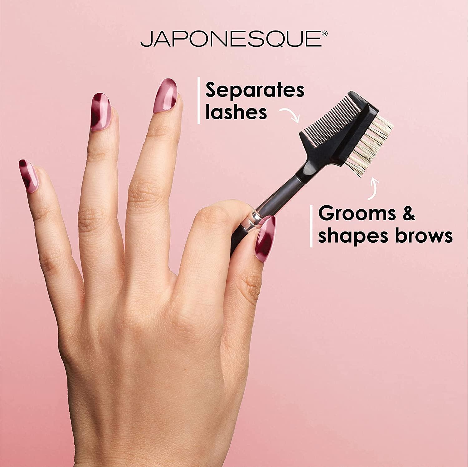 Japonesque Brow & Lash Shaper with 3 Different Spoolie Brushes, for
