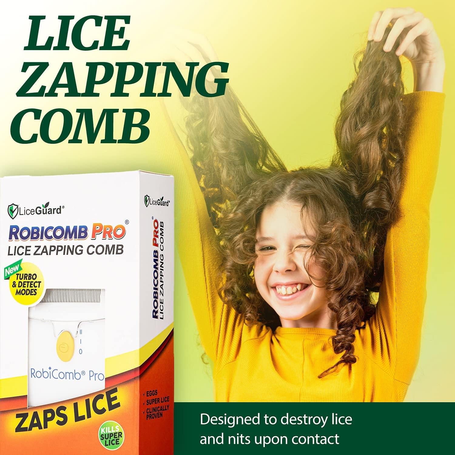 LiceGuard Pro Electronic Head Lice Comb Lice & Eggs Hair