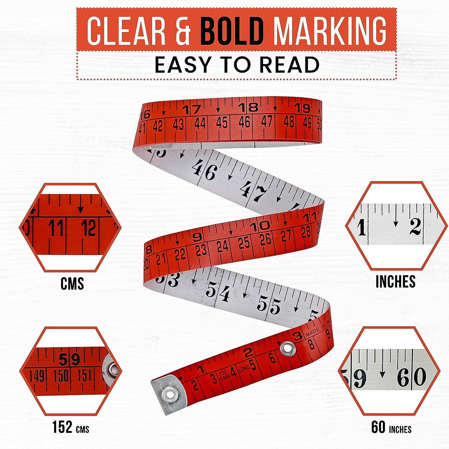 Raajsee Fabric Tape Measure Body Measuring Tape Soft Fabric Measuring