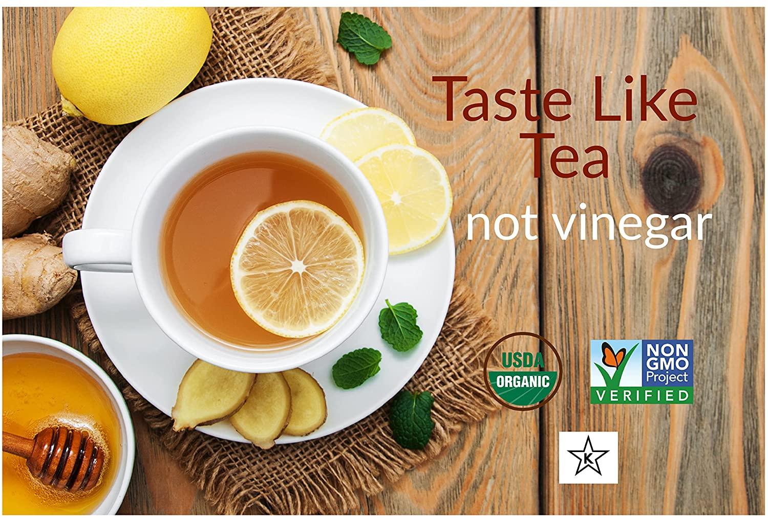 Organic Apple Cider Vinegar Tea Pods with The Mother by Mother Earth