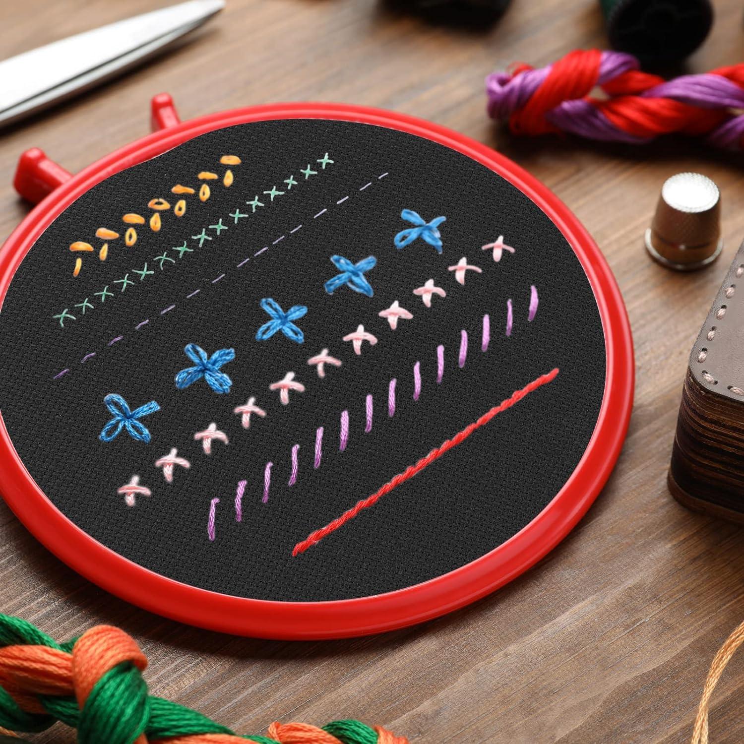 Caydo 18 Count Aida Cloth Black Aida Cross Stitch Aida Cloth for