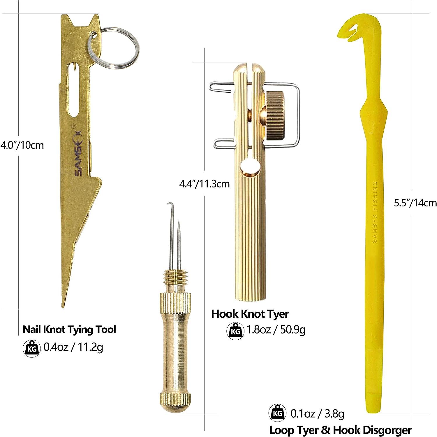 Fishing Knot Tying Tool & Hook Remover Set, 3PCS Multicolor Fishing Hook  Disgorger Dehooker&Loop Tying Tool Fly Fishing Hook Line Tier