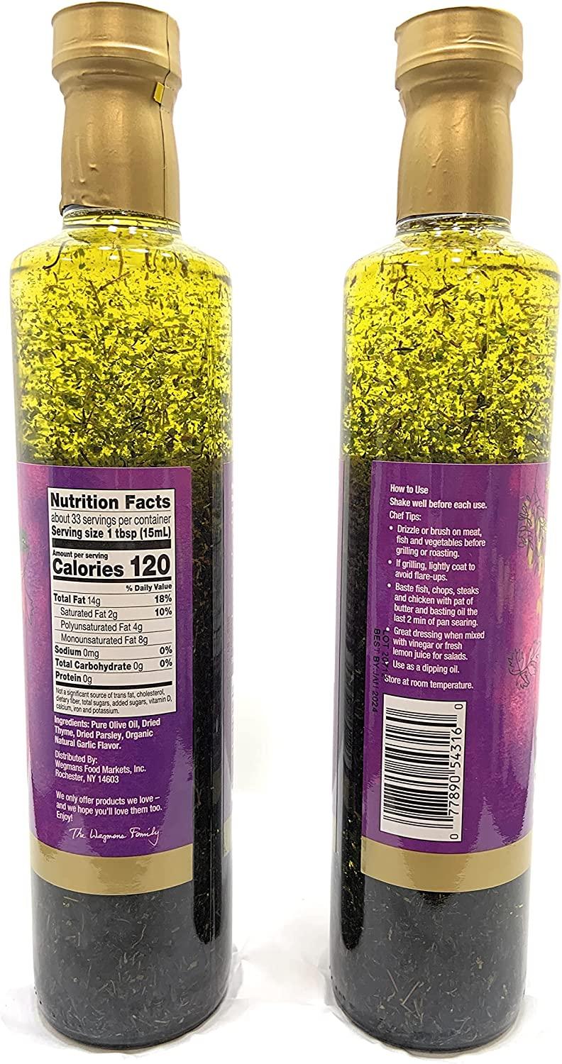Wegmans Family Pack Basting Oil Garlic and Herb Infused 32 Oz. (2 x 16