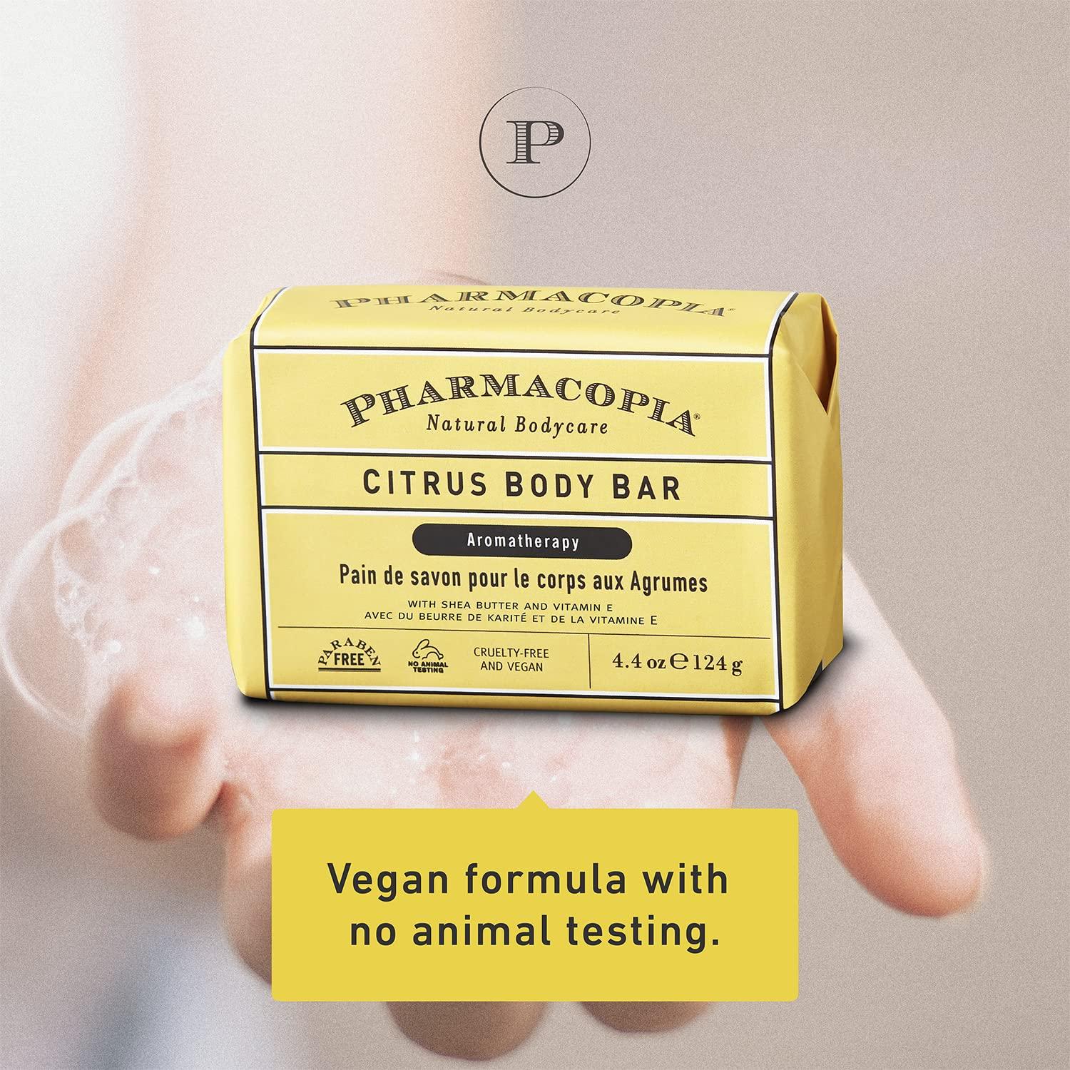 Pharmacopia Citrus Body Bar Aromatherapy Body Soap with Natural