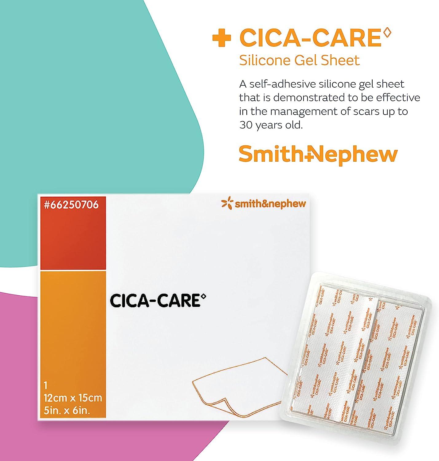 Smith+Nephew CICACARE 5x6 SelfAdhesive Silicone Gel Sheet for Scar