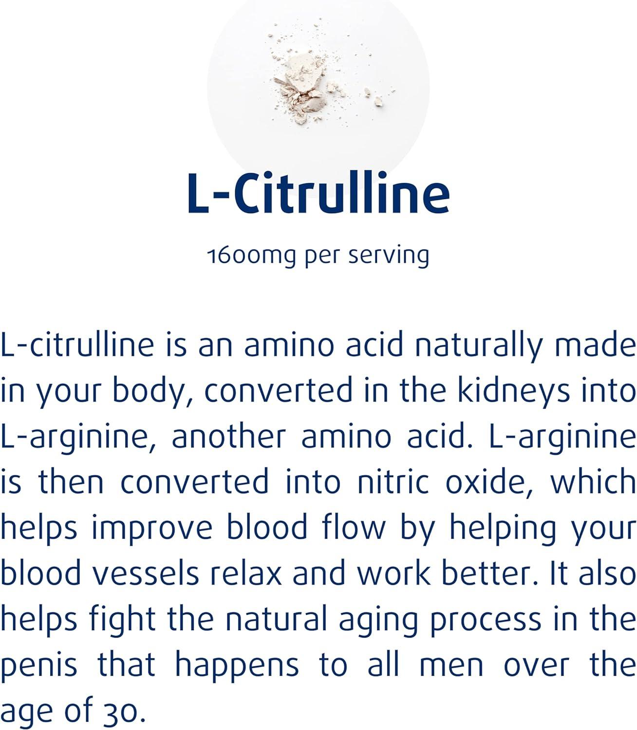 Nitric Oxide/Erection Health Support Supplement for Men 120 Tablets