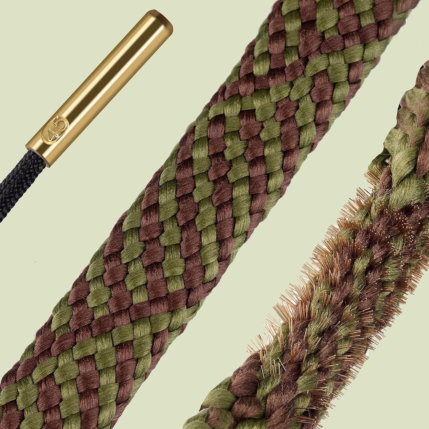 HUNTSEN Gun Snakes Cleaner for Rifle Cleaning Gun Snake Brushes for