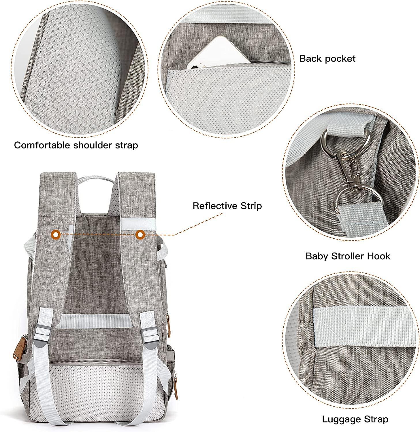 MOMIGO Breast Pump Backpack Cooler and Moistureproof Bag Double Layer for Mother Outdoor