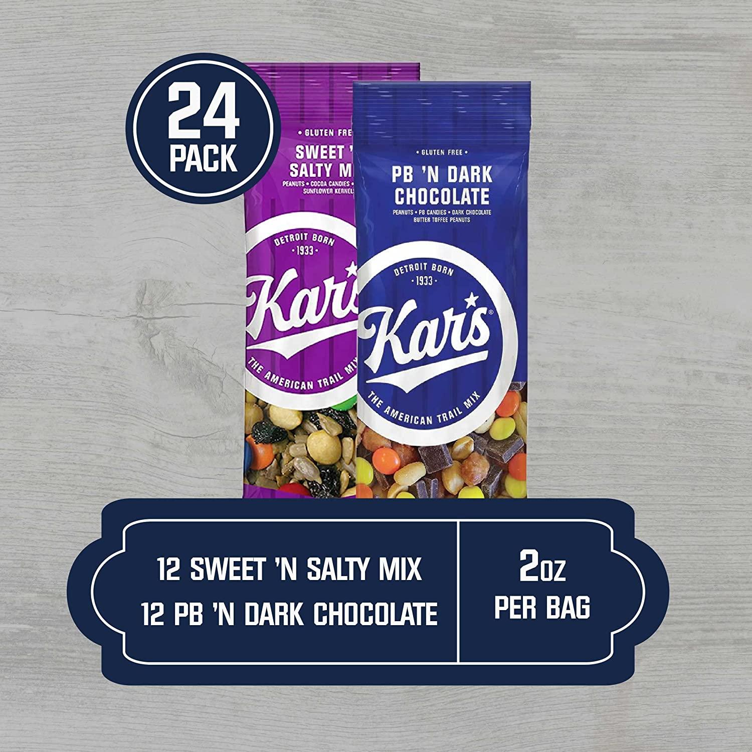 Kar's Nuts Trail Mix Variety Pack Sweet & Salty, Peanut Butter & Dark
