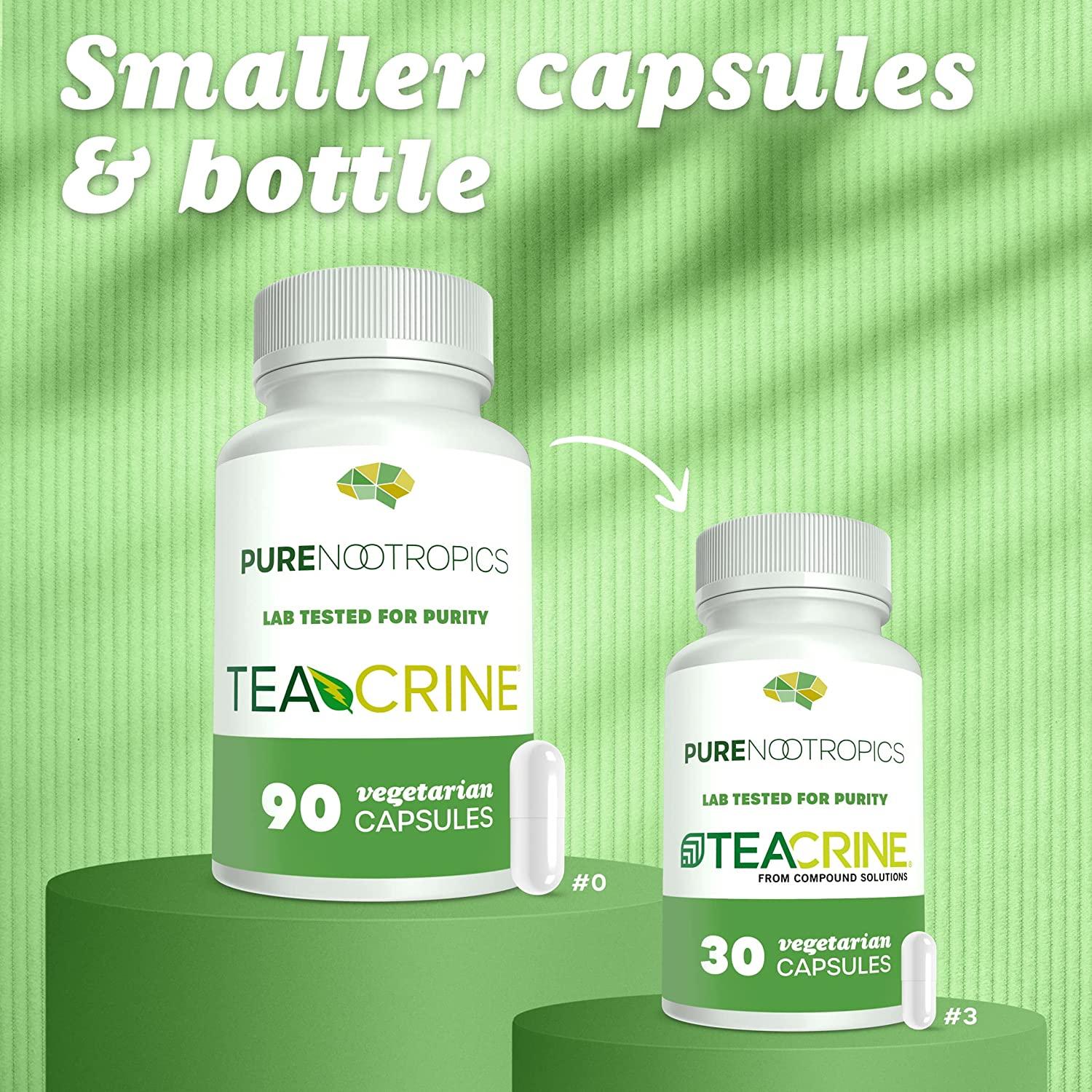 Theacrine (TeaCrine) 100 mg Veg Capsules 30 Count Non Habit Forming