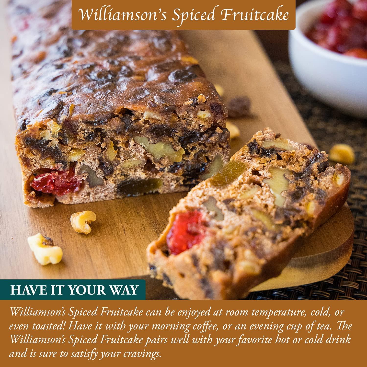 Williamsons Spiced Fruitcake Gourmet Freshly Made Snack Gift with