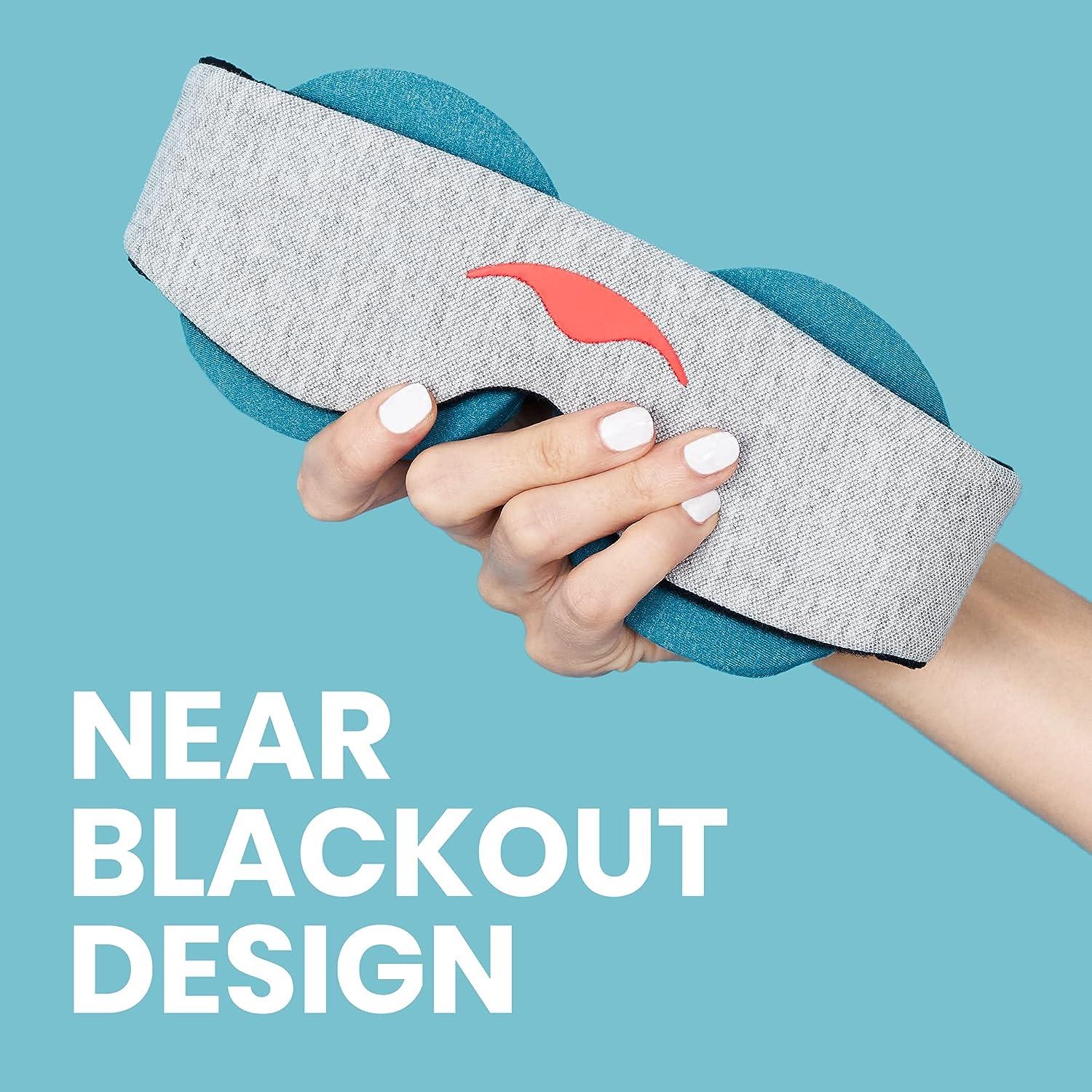 Manta Cool Mask Blackout Cooling Eye Mask with Zero Eye Pressure