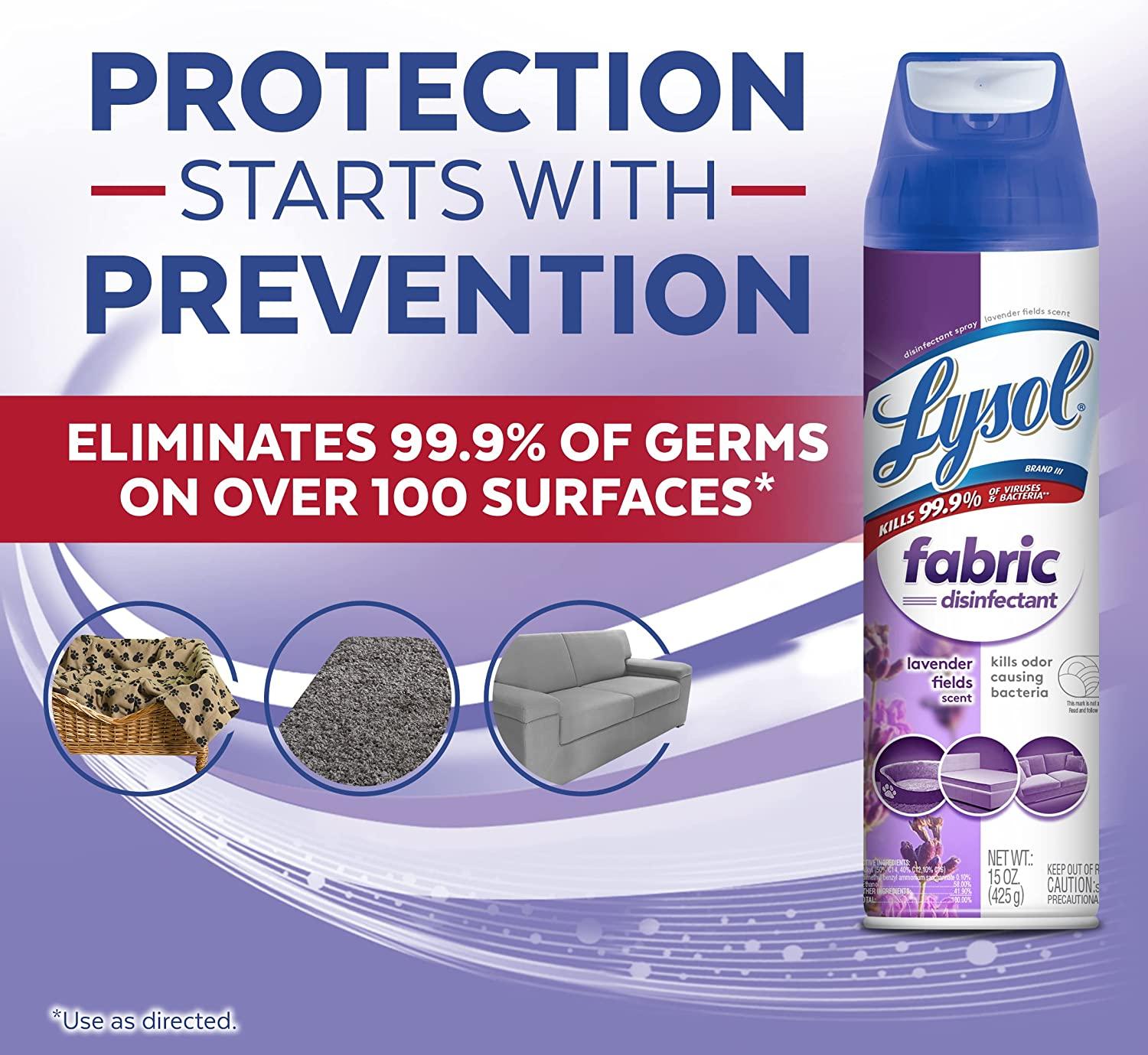 Lysol Fabric Disinfectant Spray, Sanitizing and Antibacterial Spray