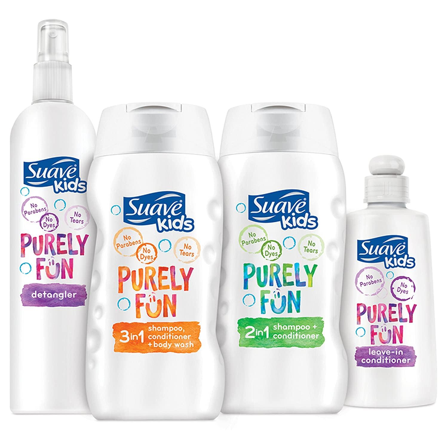 Suave Kids Detangler Spray, Purely Fun, 10 oz