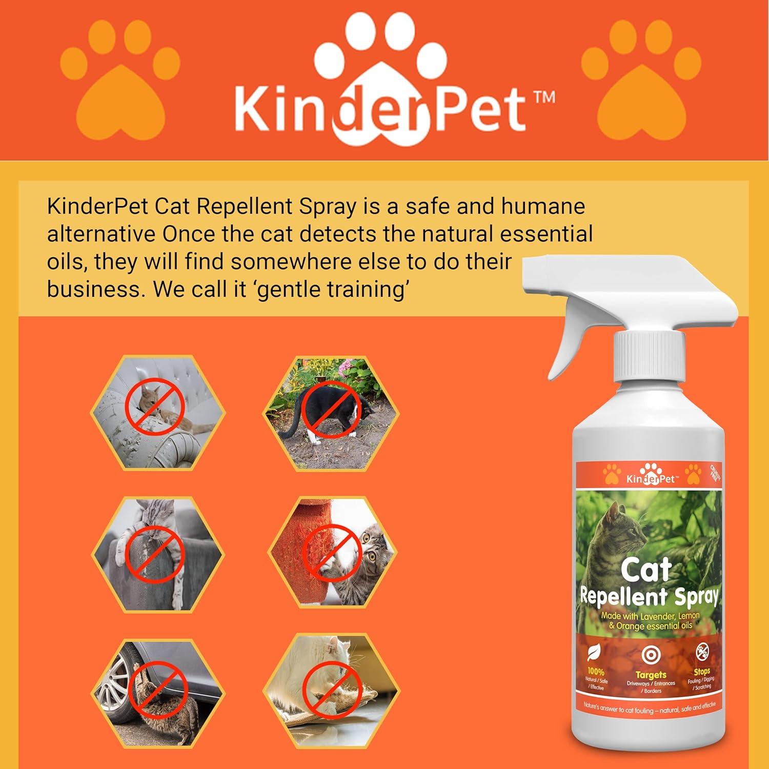 KinderPet Cat Repellent Spray Stop Cats Anti Fouling Cat Deterrent Stop