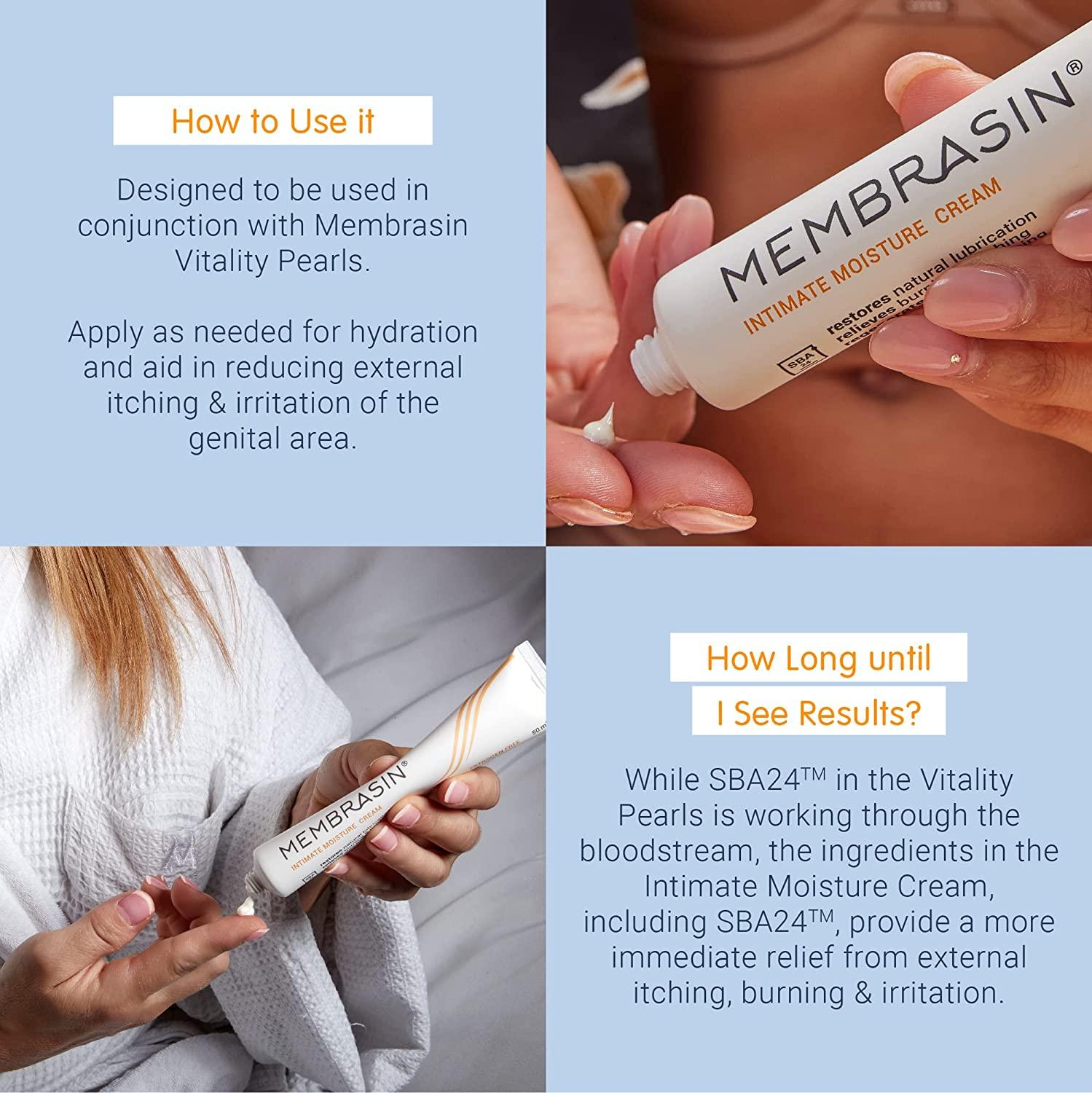 Membrasin Vulva Cream for Feminine Dryness Moisture Support for