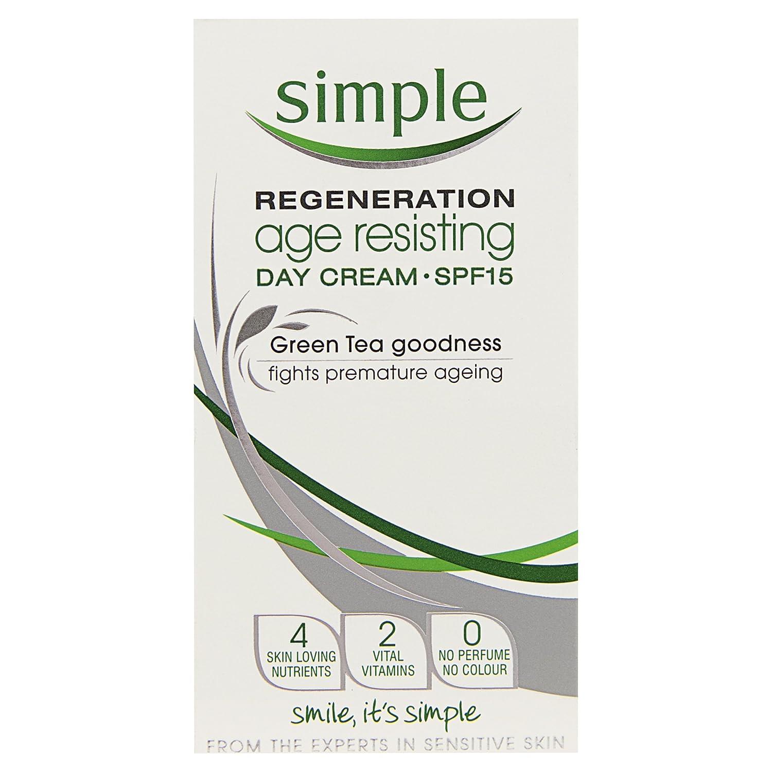 Simple Regeneration AgeResisting Day Cream SPF15 (50ml) AntiAging