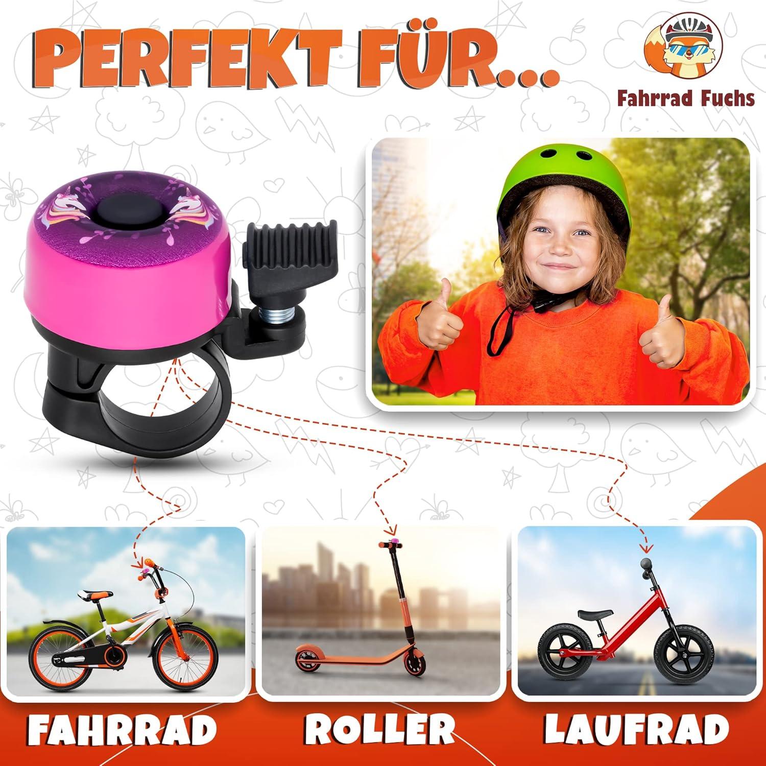 Shop Unicorn Pink Bicycle Bells for Kids Durable Fun Girls