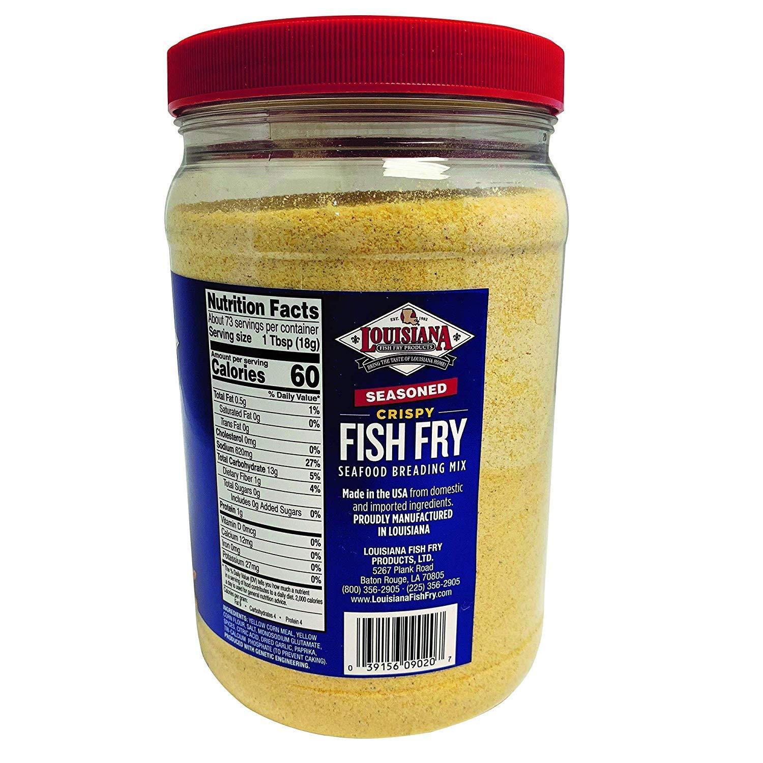Louisiana Fish Fry Products Seasoned Crispy Fish Fry Seafood Breading