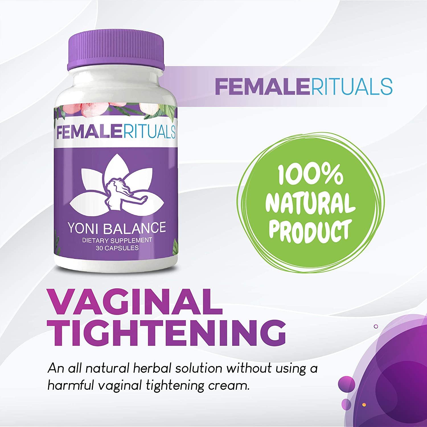 Female Rituals Yoni Balance Vaginal Tightening Pills with Kacip Fatimah