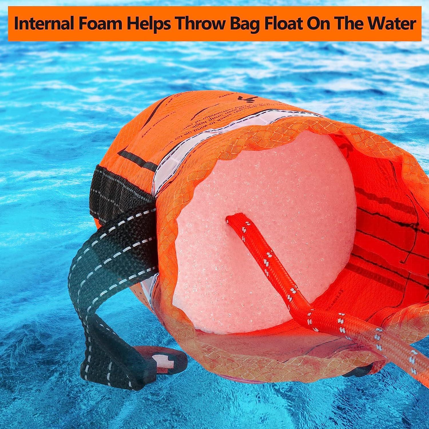 NTR Water Rescue Throw Bag - 70ft, 3/10 Inch Rope, 1844lbs Tensile ...