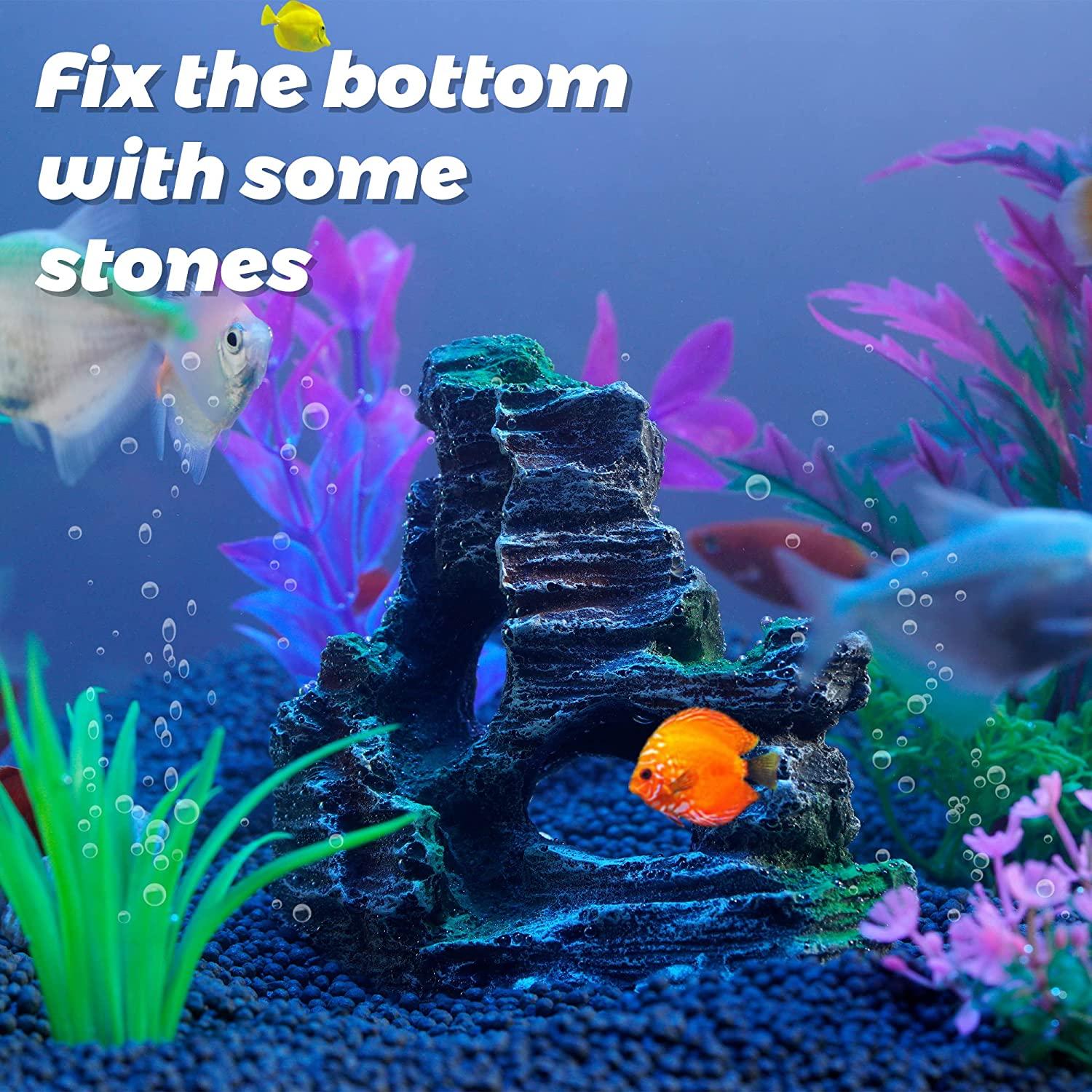 Do I need to glue together my rock arrangement? I made this hardscape for  my betta tank, but I want to make sure un-glued rock arrangements are safe.  The cave is held