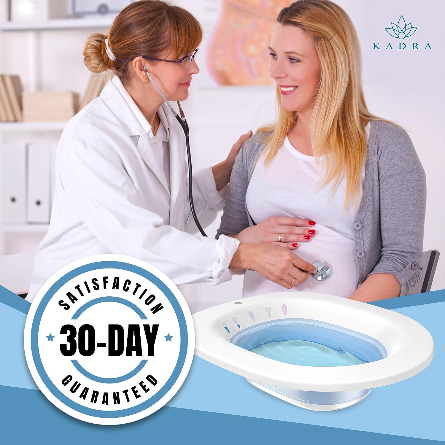 Kadra Sitz Bath With Storage Hook Sitz Bath for Toilet Seat, Yoni