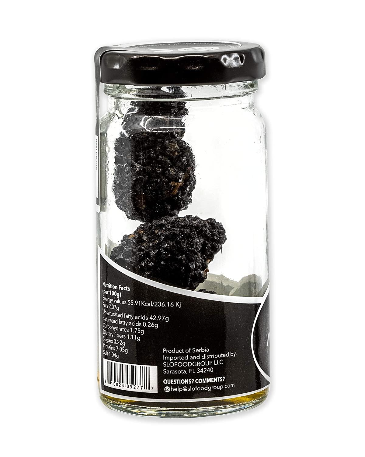 Slofoodgroup Black Truffles, Preserved Whole Black Truffles (Tuber