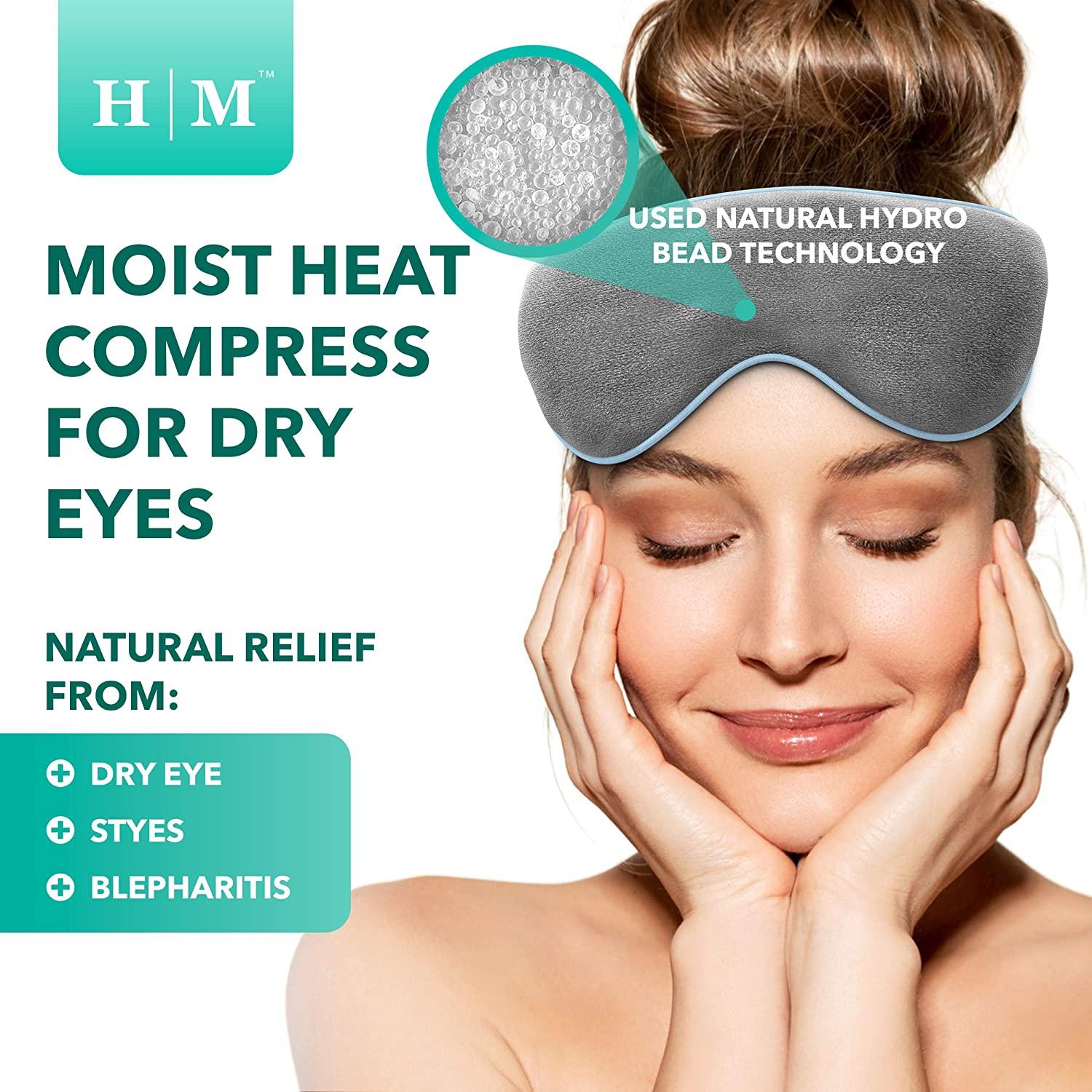 Microwave Activated Warm Eye Compress for Dry Eyes, Blepharitis & Stye