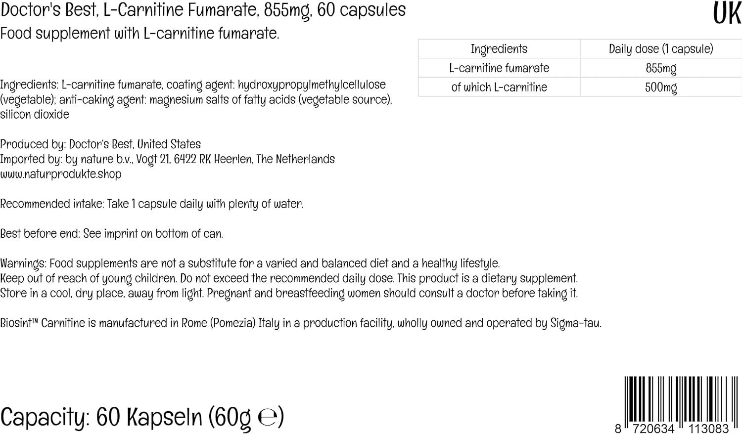 how many mg of l carnitine in monster How Much Caffeine is in Monster Energy Drinks?